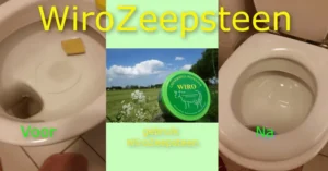 Toiletpot biologisch schoonmaken met Wiro Zeepsteen